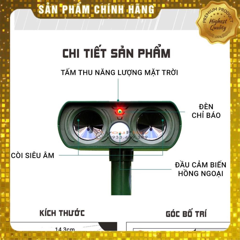ROBOT ĐUỔI CHUỘT THÔNG MINH - MÁY ĐUỔI CHUỘT  AMB-A0, LOẠI BỎ 100% CHUỘT TRONG KHU VỰC LẮP ĐẶT