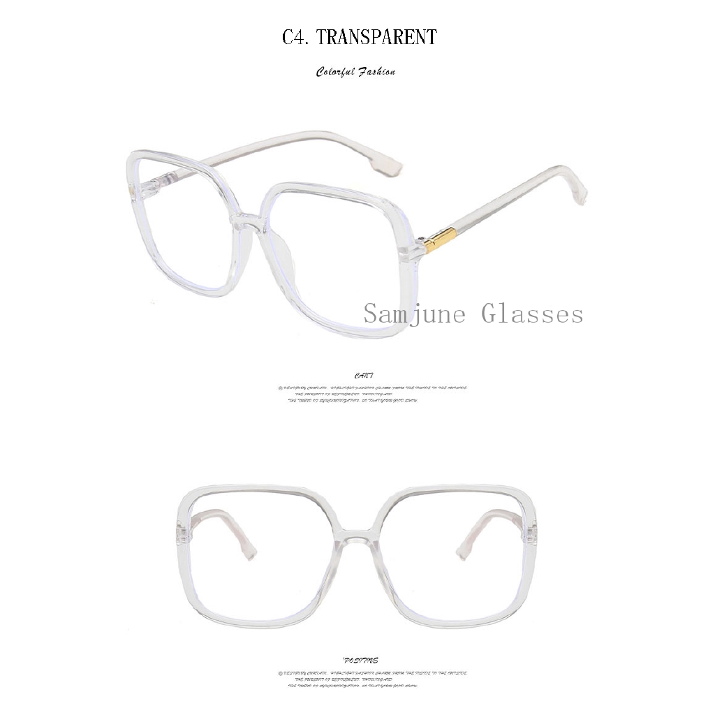 Kính râm gọng vuông cỡ lớn thời trang vintage cho nữ Samjune