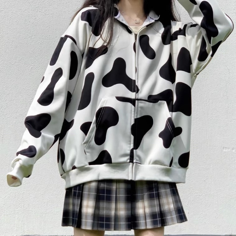 Áo khoác/Hoodie bò sữa Nam Nữ đều mặc được