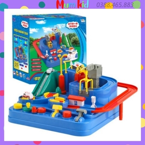 Bộ đồ chơi lắp ghép, lắp ráp đường đua ô tô phiêu lưu cho bé trai, gái 3 4 5 6 7 8 tuổi. Trò chơi trí tuệ cho trẻ em M40