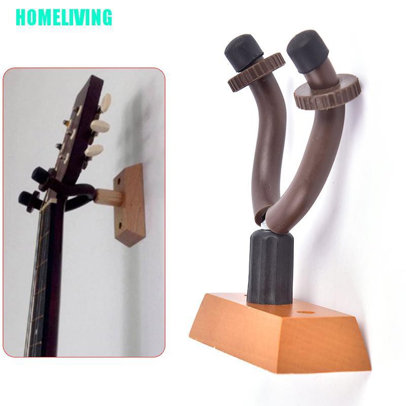 Giá treo đàn guitar bằng gỗ gắn tường tiện lợi