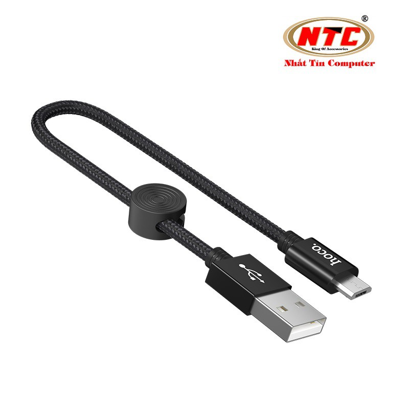 Cáp sạc nhanh và truyền dữ liệu cổng microUSB Hoco X35 2.4A hỗ trợ QC3.0 dài 25cm