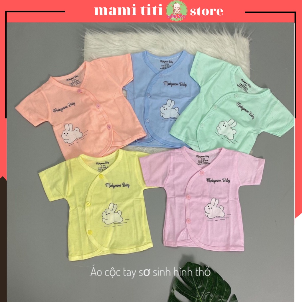 Áo trẻ sơ sinh, Áo cộc tay cổ tỉm vạt chéo cho bé