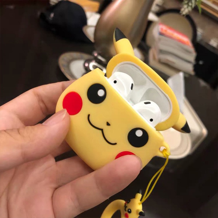 Case Airpod Bảo Vệ Tai Nghe Hình PIKACHU  Phù Hợp Với Airpods 1-2 Siêu Cute Dễ Thương