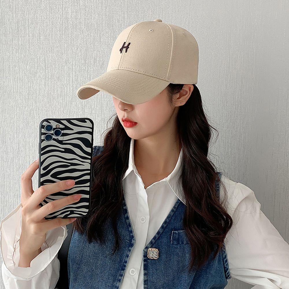 Mũ Lưỡi Trai Cotton Thêu Chữ Phong Cách Hip Hop Cho Nam Nữ