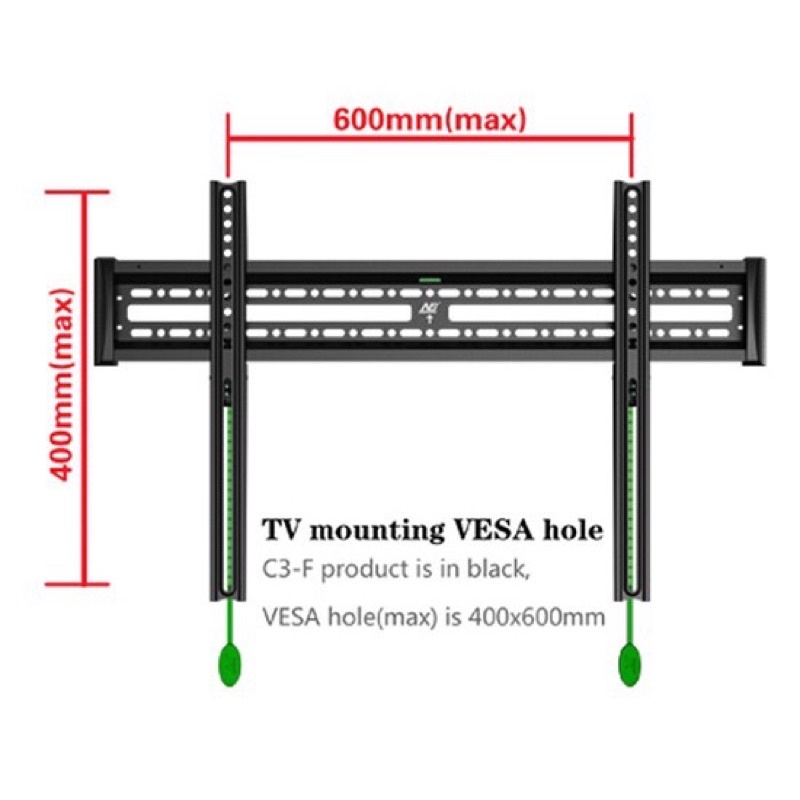 Giá Treo Tivi Sát Tường NB - C3F - Phù Hợp Tivi 40&quot; - 65&quot; [ HÀNG CHÍNH HÃNG ]