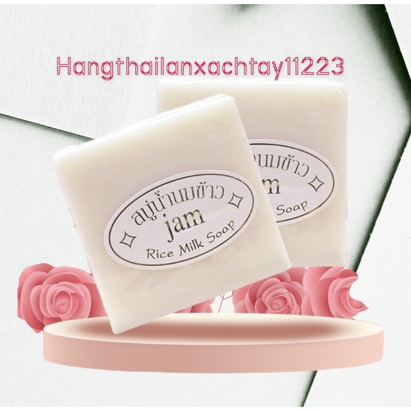 Xà phòng gạo Thái Lan Jam Rice Milk Soap 65gr