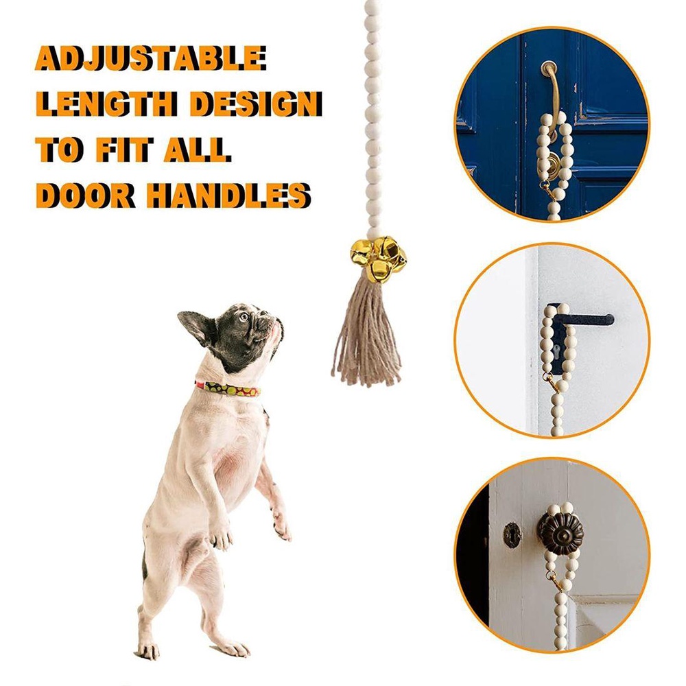 Đồ Chơi Chuông Cửa Dây Thừng Cotton Chất Lượng Cao Có Thể Điều Chỉnh Cho Chó Cưng