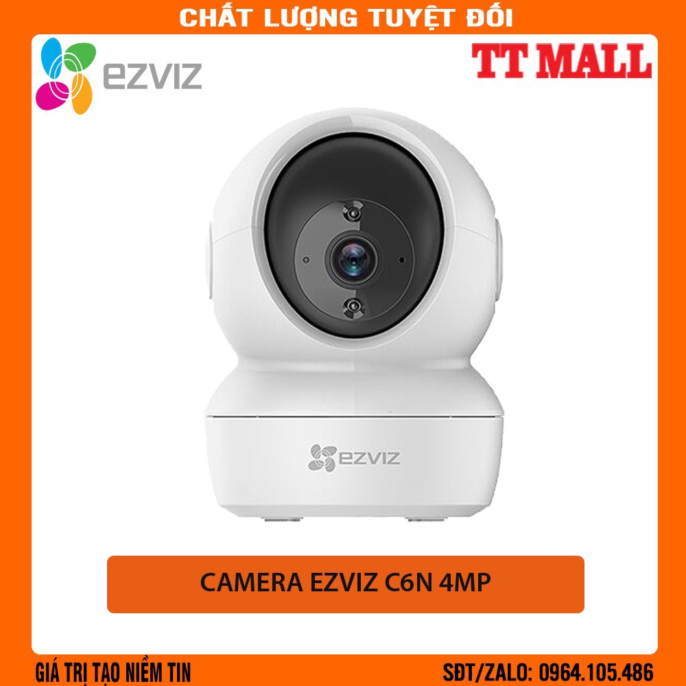 Camera IP Wifi Ezviz C6N 4Mp 2K Xoay 360 Độ, Đàm Thoại 2 Chiều- Hàng chính hãng bảo hành 2 năm