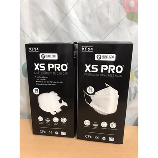 [Khẩu trang KF94] XS Pro đạt chuẩn kháng khuẩn - KT y tế cao cấp (30cái/hộp)
