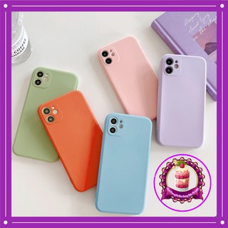 Ốp iphone 💘FREESHIP💘 Ốp lưng dẻo cạnh vuông IP12 bảo vệ camera basic 6/6plus/8/8plus/x/xs/xsmax/11/11promax