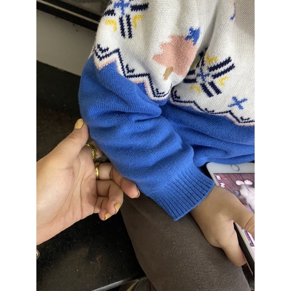 Áo Len Gấu Cho Bé Trai Bé Gái Size 1-6 tuổi, Áo Len Mặc Tết