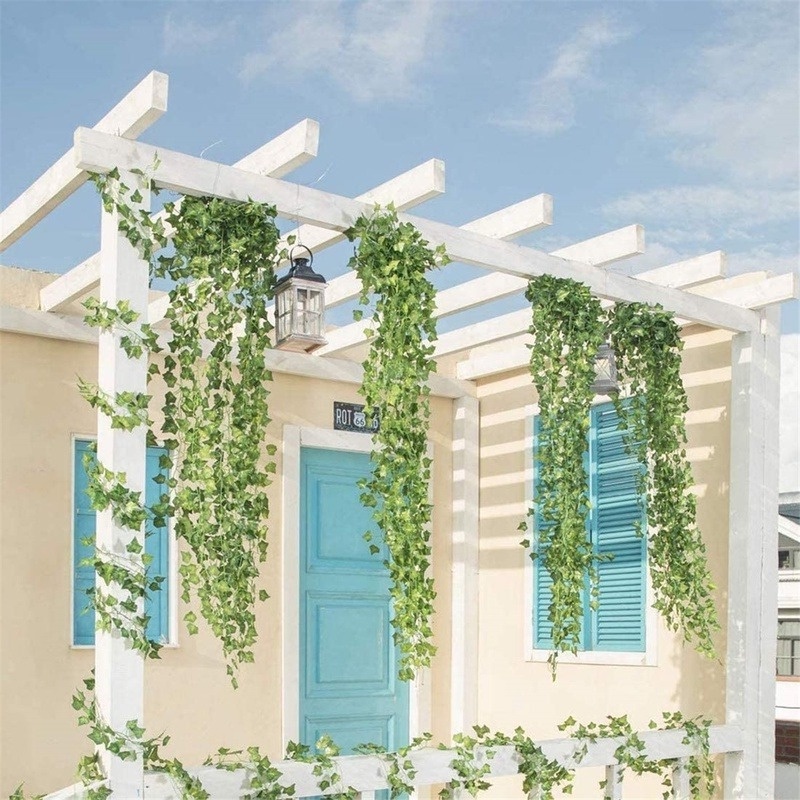 Set 12 Dây Lá Nho Nhân Tạo Dài 2.4M Dùng Để Trang Trí Tiệc