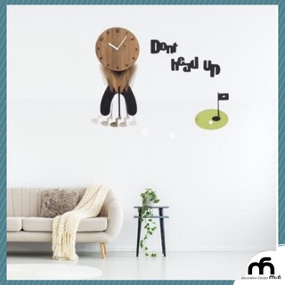 Đồng hồ treo tường, đồng hồ trang trí nhà cửa - Decor mọi không gian - Golf Play wall clock, qủa lắc
