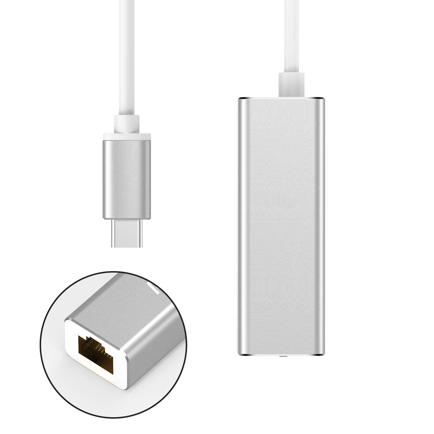 Dây cáp chuyển đổi Usb 3.1 Type-C/ Thunderbolt 3 sang RJ45 Gigabit Ethernet Lan dành cho Macbook Pro Imac 2017