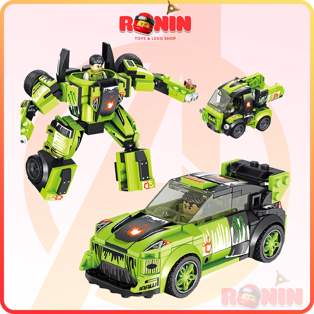 Bộ Đồ Chơi Lắp Ráp Lego Xe Ô Tô 3T1 / Ô Tô Biến Hình Robot Racing Car 3