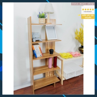 Kệ để đồ góc tường đa năng - kệ góc gỗ 5 tầng