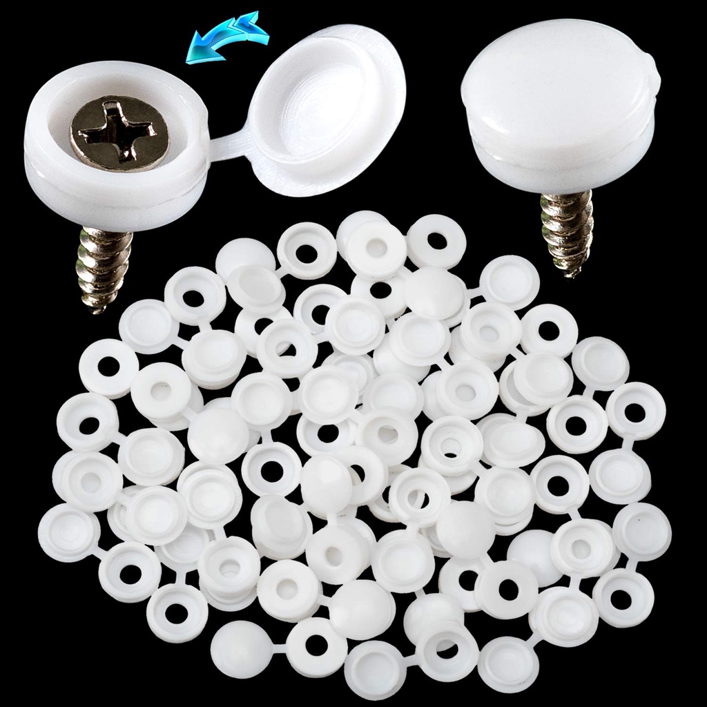 Set 100 Nắp Ốc Vít Nhựa 7 Màu Sắc Tùy Chọn Trang Trí Nội Thất Xe Hơi