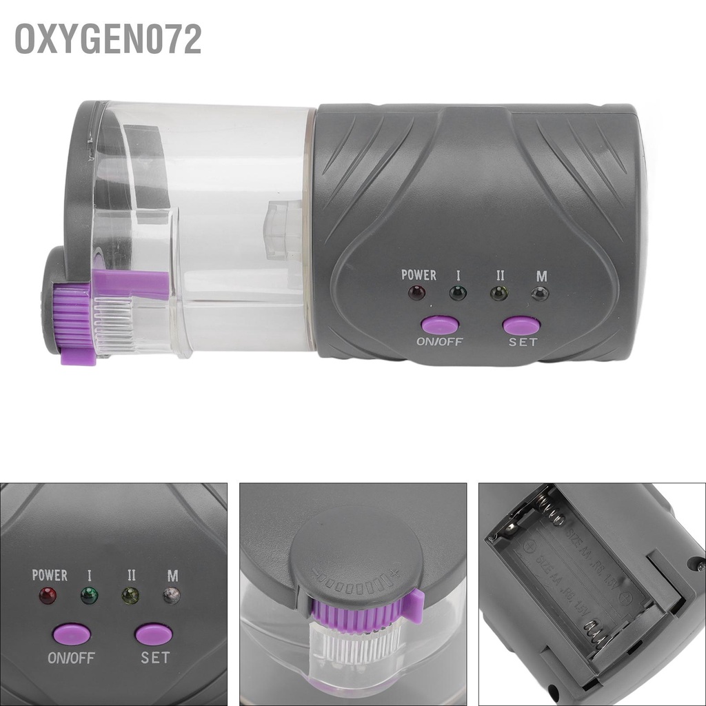 Oxygen072 Máy cho cá ăn tự động Hẹn giờ điện thông minh phân phối thức bể cảnh