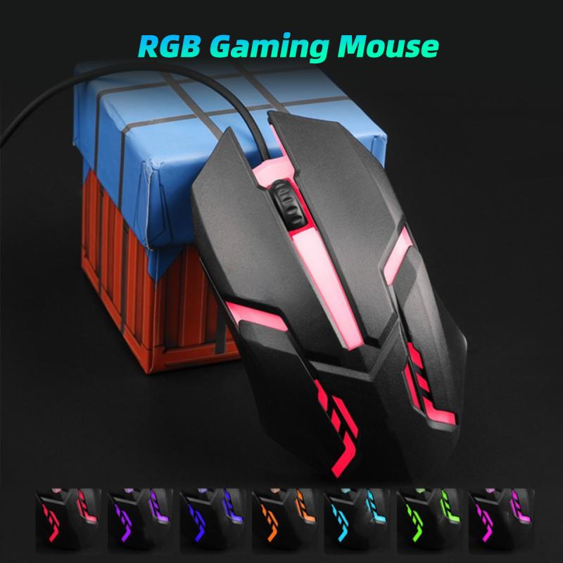 Chuột quang HdoorLink có dây 3 nút bấm 1600 dpi 1.2m dùng để chơi game