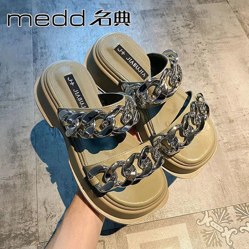 Sandal Đế Dày Chống Trượt Thiết Kế Mới Thời Trang Dành Cho Mùa Hè