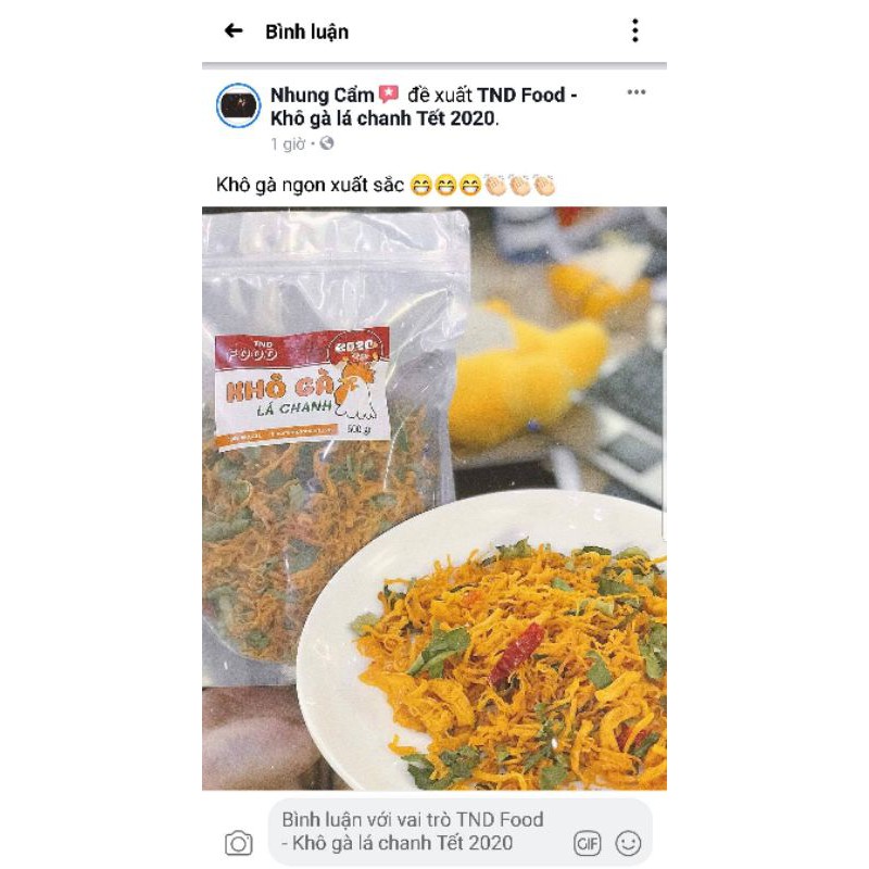0.5kg Khô gà lá chanh (Gà ta siêu sạch) - TND Food | BigBuy360 - bigbuy360.vn