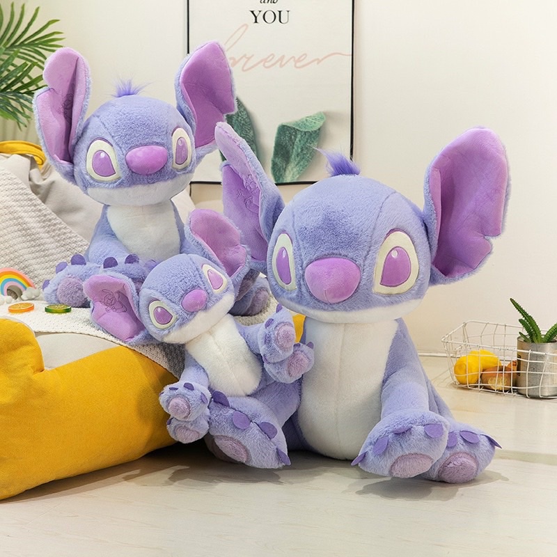 Gấu bông stitch tím pastel mộng mơ cực xinh, stich tím nhồi bông