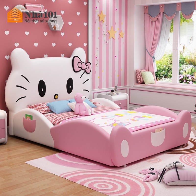 Giường Trẻ Em Hello Kitty