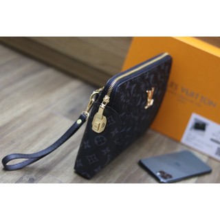 clutch cầm tay khóa số cao cấp fullbox