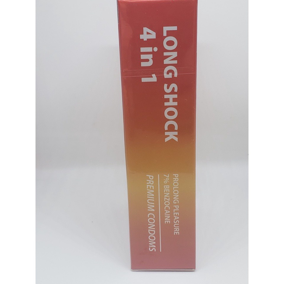Bao Cao Su OLEO LAMPO LONGSHOCK 4in1 New EXTRA LUBRICANT hộp 12 cái