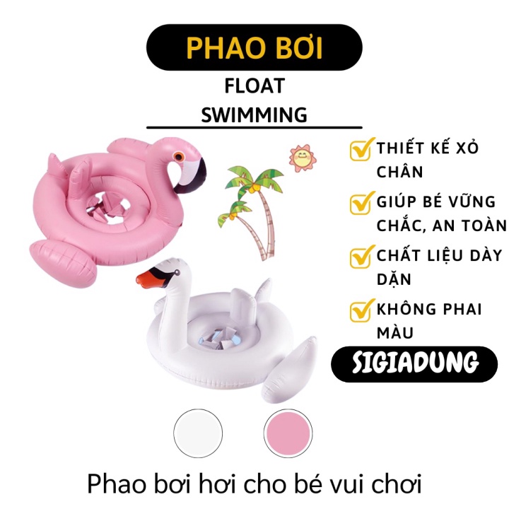 [SGD] Phao Bơi Cho Bé - Phao Tắm Hinh Thiên Nga Cho Trẻ Em Chống Lật, An Toàn Và Vững Chắc 5124