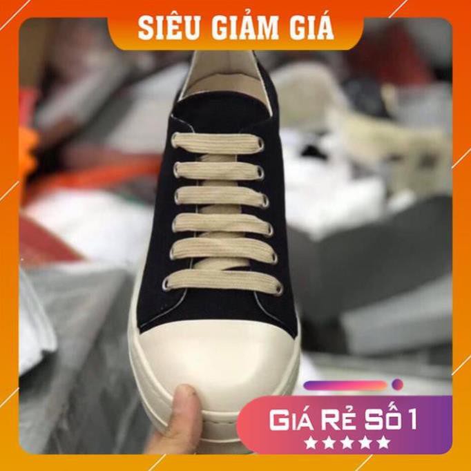 [ 💝 GIÁ SALE] Giày rick owen cổ thấp 🌟  R🔥E🔥P 1:1 VN đế thơm Full box + Bill