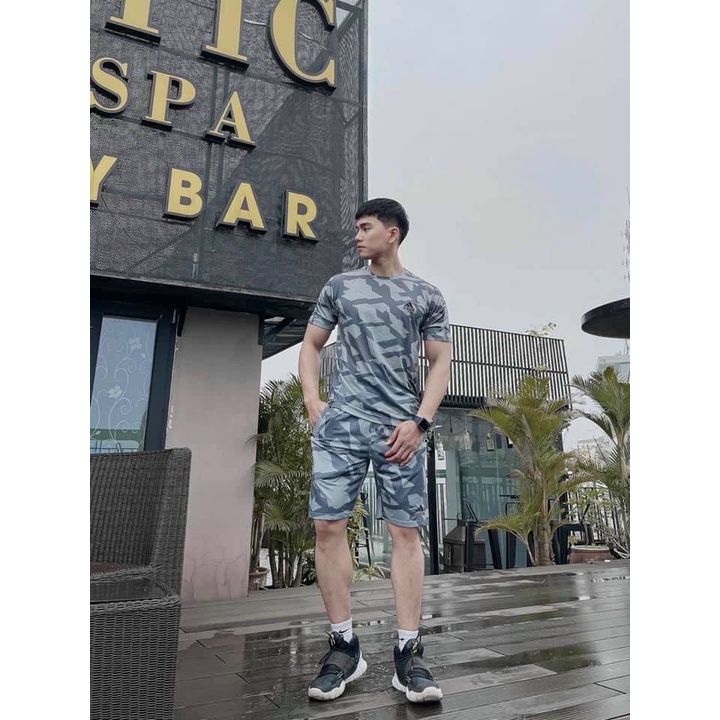 Bộ thể thao nam Adidass cộc tay chất mát HÀNG CAO CẤP Menson MS194 Đồ bộ nam mặc nhà co giãn chuẩn form mùa hè 2022