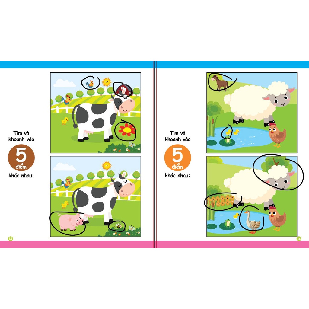Sách - Combo 4 Quyển Viết xóa được-Trò chơi phát triển trí tuệ -Dành cho bé từ 2-6 tuổi-1 Bộ-VXĐ03
