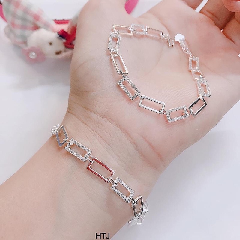 Lắc tay nữ bạc ta xích lồng thời trang mẫu mới nhất