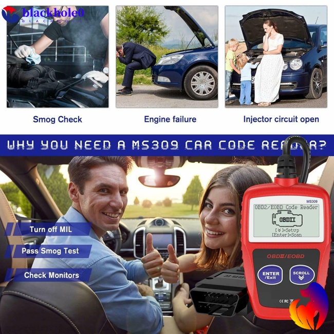 Thiết Bị Quét Kiểm Tra Lỗi Động Cơ Xe Hơi Ms309 OBD2 OBDII