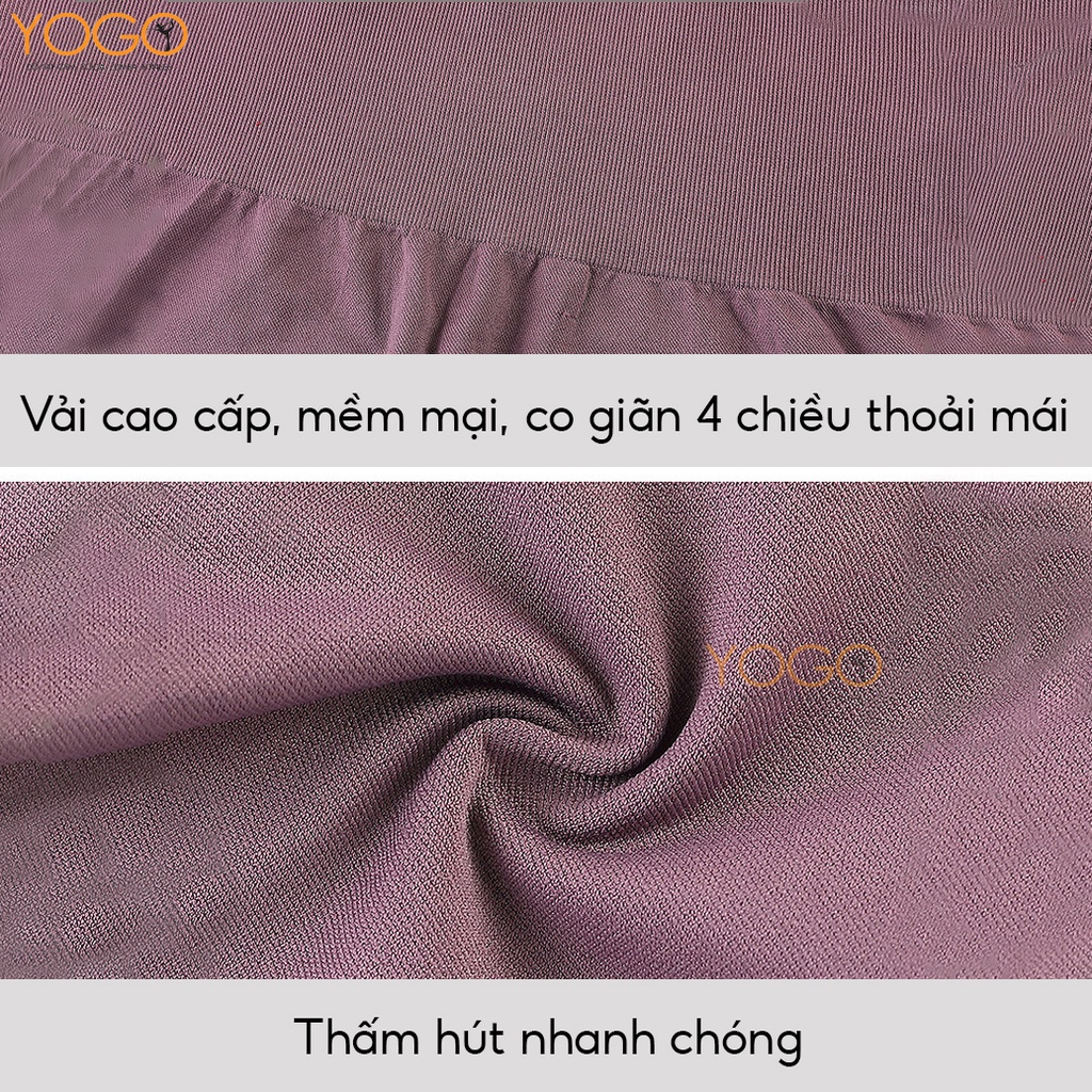 QUẦN LEGGNG NỮ LƯNG CAO DÁNG THỂ THAO TẬP GYM YOGA CO GIÃN 4 CHIỀU NÂNG MÔNG SIÊU TÔN DÁNG YOGO G307