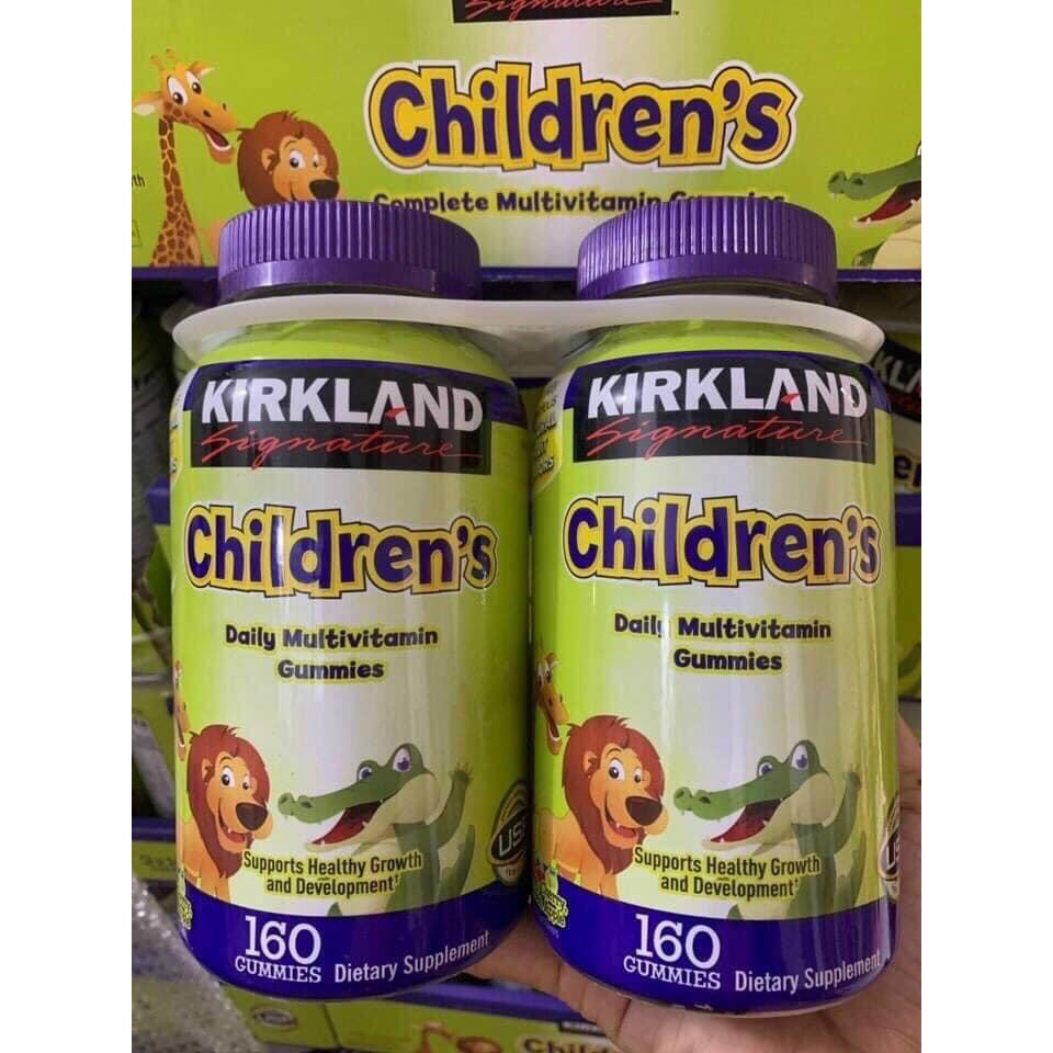 Kẹo dẻo Vitamin cho bé Kirkland Signature Children's Multivitamin160 viên - Mỹ