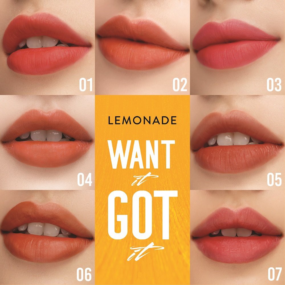 Son Kem Lì Nhẹ Môi Lemonade Want It Got It Lipcream 5g