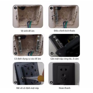 [2 chiếc] Dụng cụ sửa đế âm vỡ CNBV