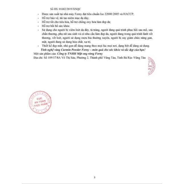 Tinh bột nghệ vàng nguyên chất Forny Hộp 500g 300g 150g 100g 50g 30 gói hỗ trợ đau dạ dày, làm đẹp, phụ nữ sau sinh