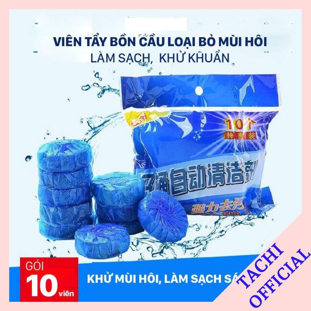 Viên tẩy bồn cầu vệ sinh diệt vi khuẩn(Túi 10 viên)