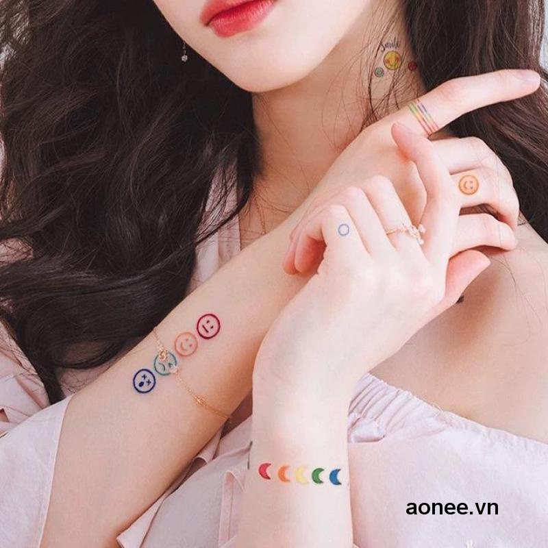 ✨✨Nhãn Dán Hình Xăm Tạm Thời Chống Nước Hoạ Tiết Bắt Mắt