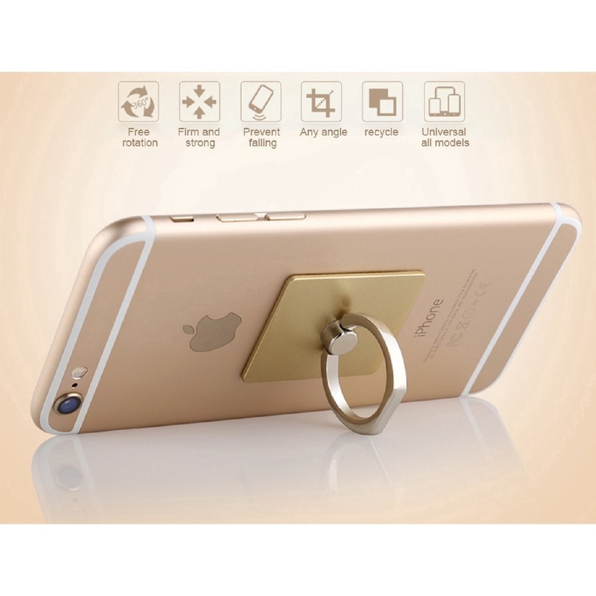 Nhẫn Đỡ Điện Thoại Xoay 360 Độ Bằng Kim Loại Mạ Điện | BigBuy360 - bigbuy360.vn