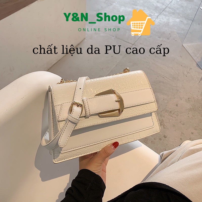 Túi xách nữ đeo chéo,túi xách nữ mini đai ngang 2 ngăn sang trọng 2022,chất liệu da PU cao cấp