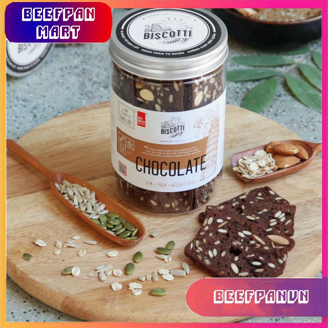 Bánh Biscotti Gạch Đỏ 250g - Ăn Kiêng - Giảm Cân - Dành Cho Người Tiếu Đường | BigBuy360 - bigbuy360.vn