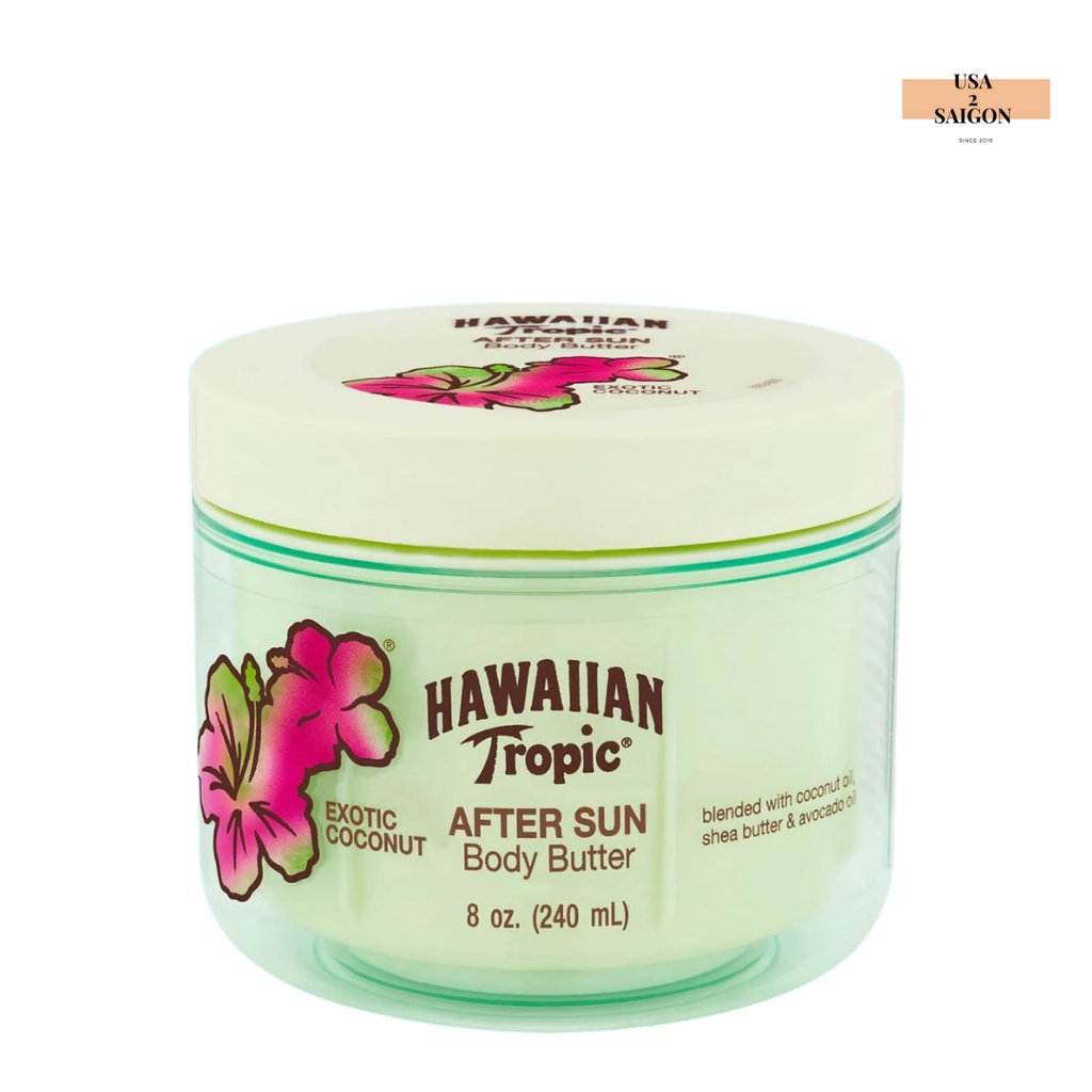 Kem dưỡng phục hồi da After sun Hawaiian Tropic Exotic Coconut After Sun Body Butter