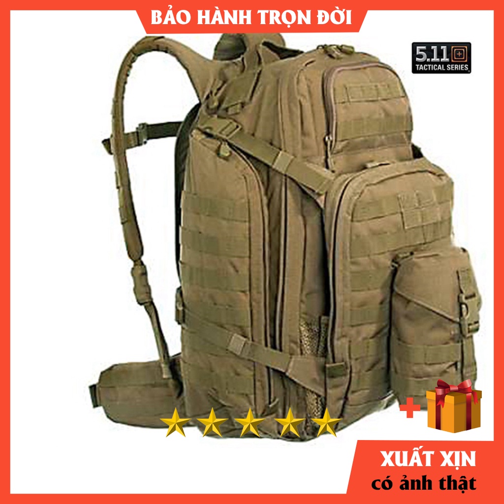 Balo nam chiến thuật 511 Tactical Rush 72 hàng xịn  💕BẢO HÀNH TRỌN ĐỜI💕 dùng như balo leo núi -  phượt - 5.11 - du lịch