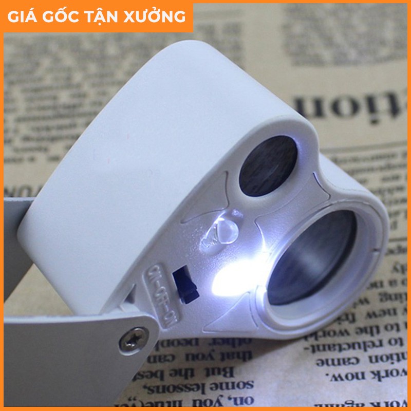 Kính lúp 30X-60X cầm tay❤️FREE SHIP❤️Có đèn V2 ( Kèm pin )