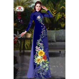 [NEW] [HOT] Vải áo dài lụa in 3D chìm họa tiết đẹp, hình thật